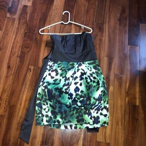Animal print formal dress